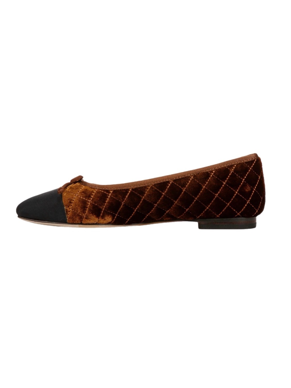 Sam Edelman Marilyn Ballet Flat Camel Velvet Size 7 1/2 New In Box - Picture 4 of 7